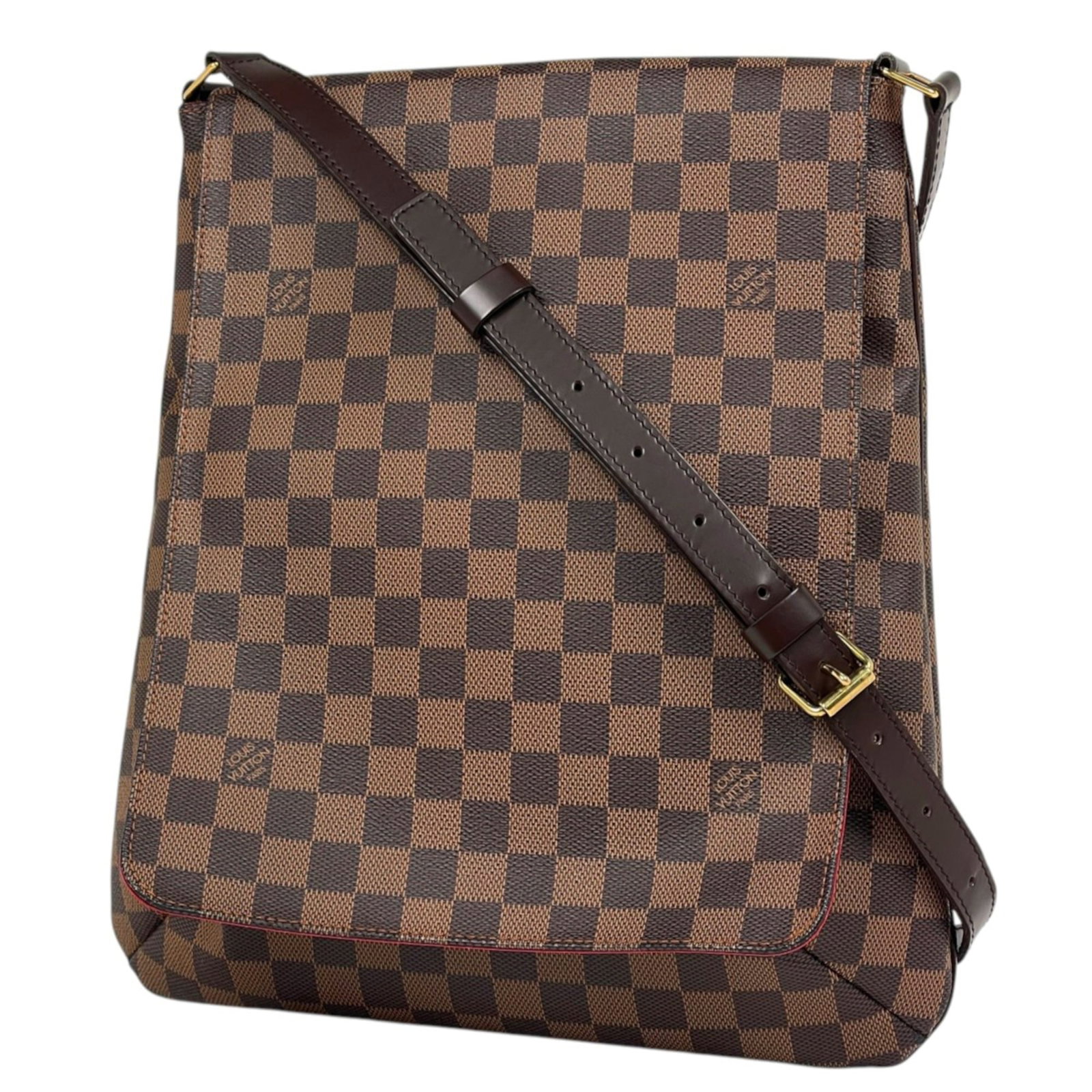 Shoulder Bag Damier Canvas By Louis Vuitton: Shoulder Bag Damier Canvas By Louis Vuitton Brown Damier Canvas Shoulder Bag by Louis Vuitton, measuring 35cm x 31.5cm x 10cm, features the iconic Damier pattern in a classic brown hue. This stylish