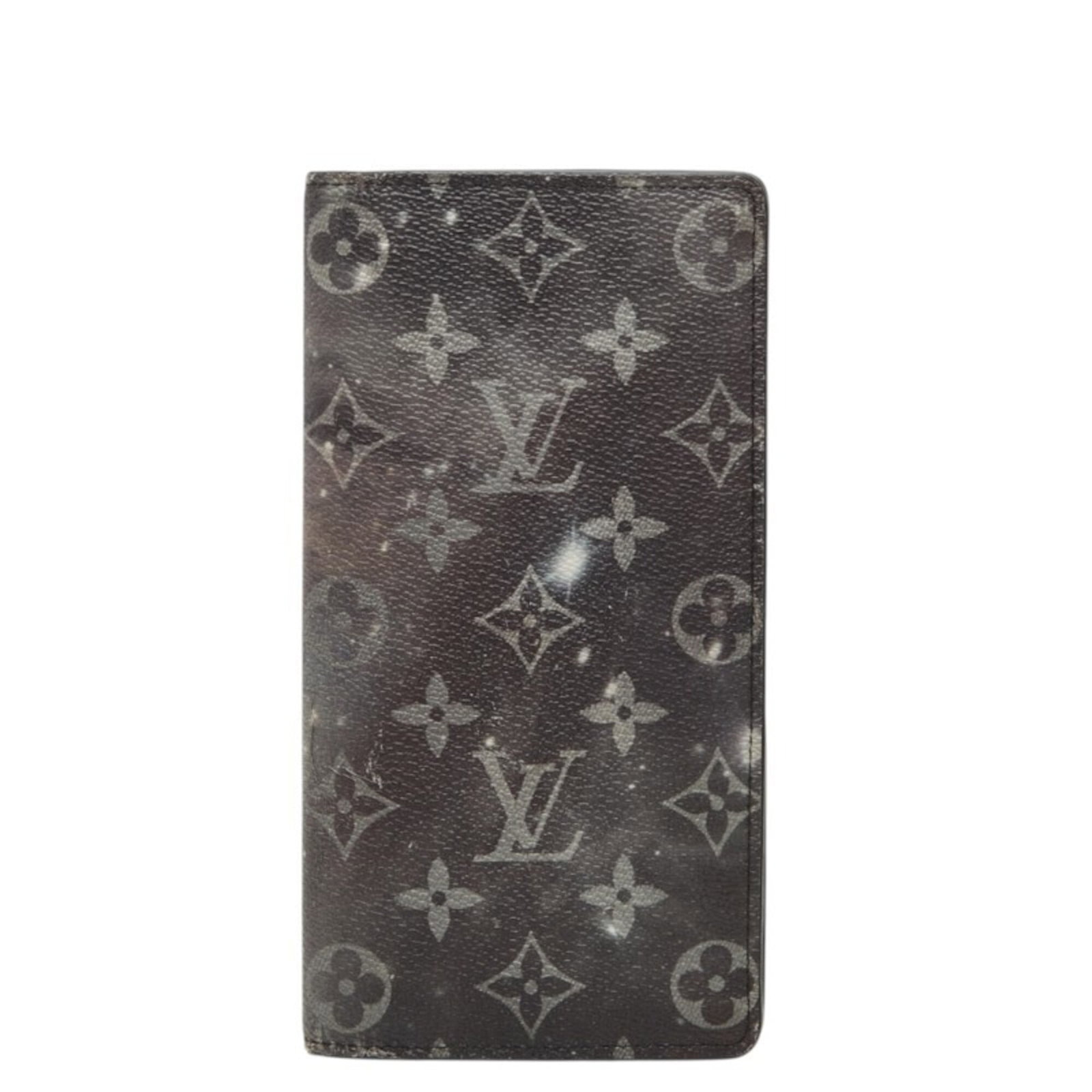 Louis Vuitton Coin Purse/ Coin Case Pvc Leather: Louis Vuitton Coin Purse/ Coin Case Pvc Leather This Louis Vuitton coin purse features a striking black, gray, and purple monogram pattern on a PVC and leather exterior. With a compact size of 19cm x