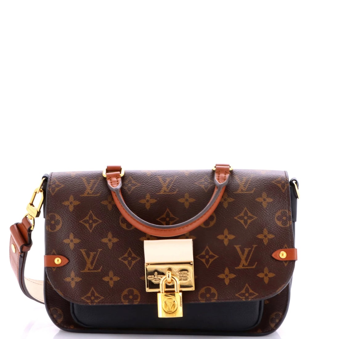Handbag Monogram Canvas Vuitton Leather Louis Vaugirard: Handbag Monogram Canvas Vuitton Leather Louis Vaugirard Canvas Coated Leather Louis Vuitton Vaugirard Handbag with Top Handle and Gold Hardware. This Vaugirard handbag features a unique combination