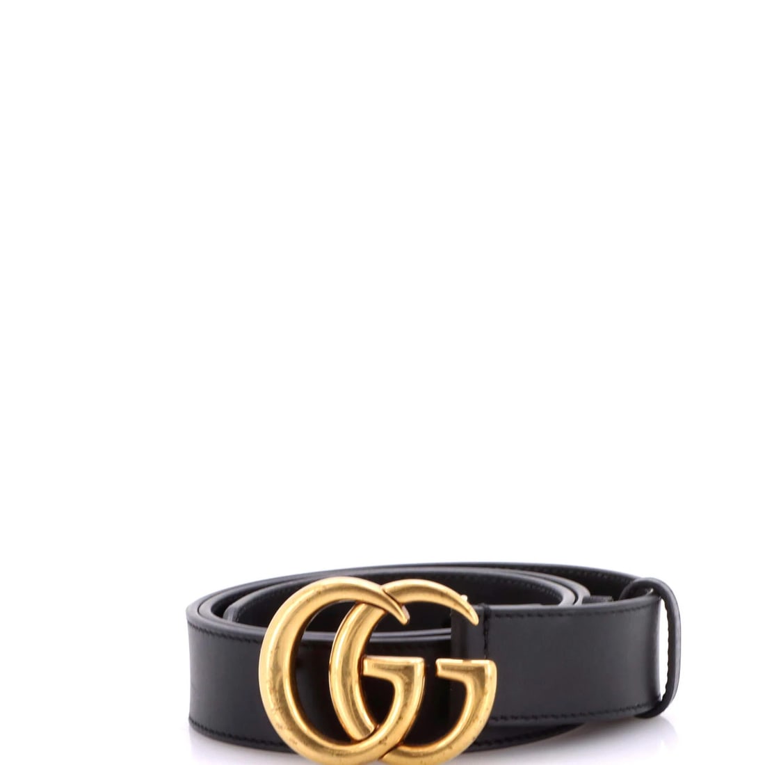 Marmont Leather Belt Medium Gucci GG: Marmont Leather Belt Medium Gucci GG The Gucci GG Marmont Belt in Medium is a sleek, black leather accessory with a classic design. Measuring 30" in length, this belt features a signature GG Marmont