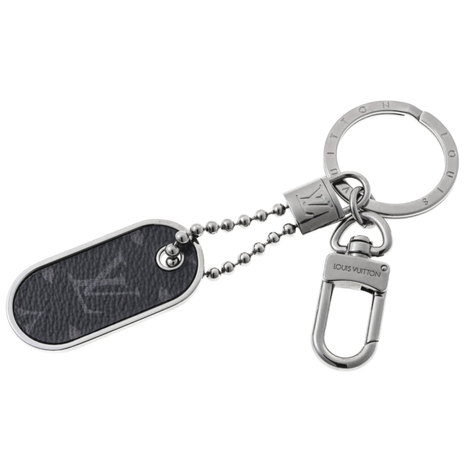 Metal Monogram Keyring Louis Vuitton Eclipse: Metal Monogram Keyring Louis Vuitton Eclipse Metal Monogram Keyring Louis Vuitton Eclipse is a keyring featuring the iconic Monogram Eclipse design from Louis Vuitton. Made from metal, this keyring
