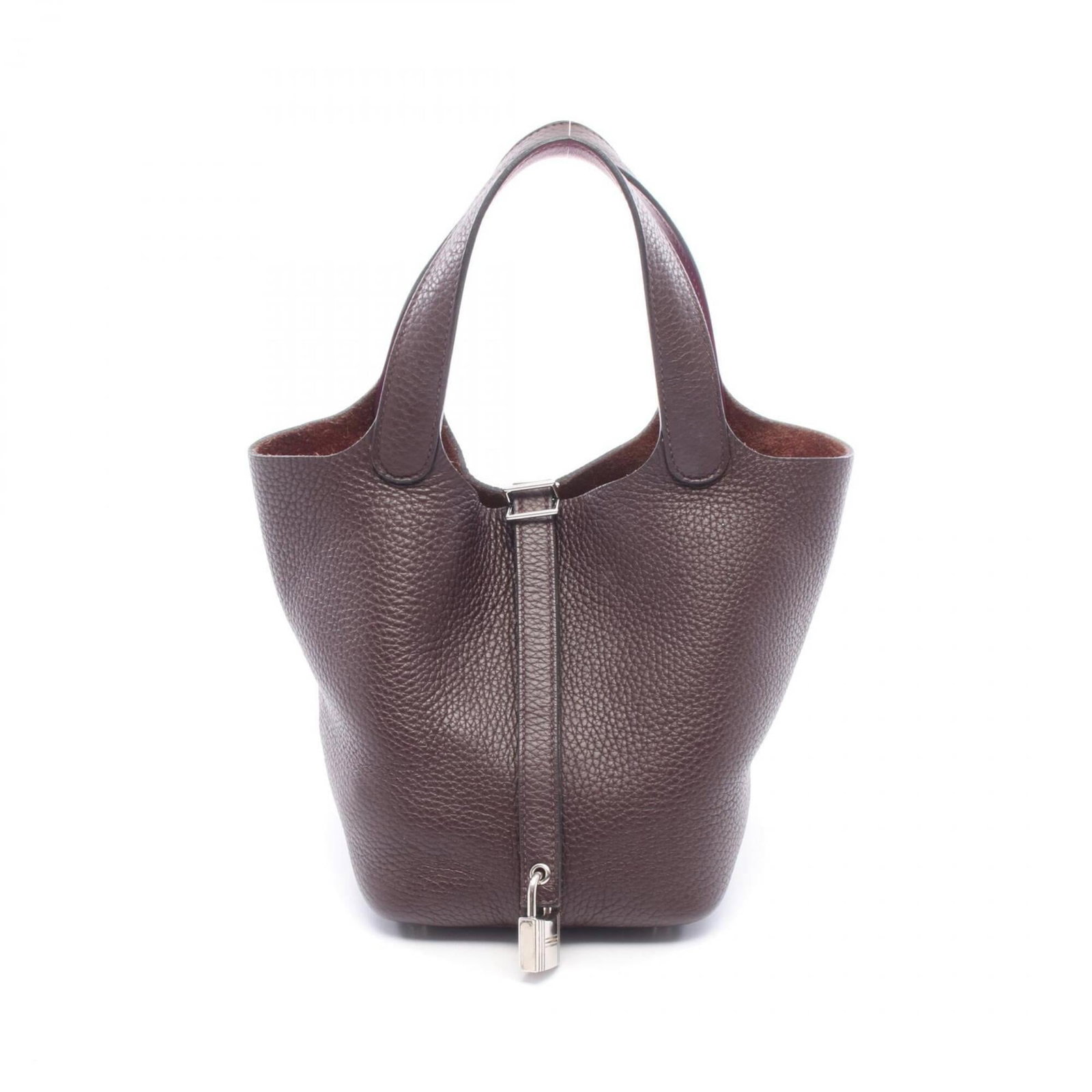 Swift Hermes Taurillon Clemence Leather: Swift Hermes Taurillon Clemence Leather Item Specifics: Brand: Hermes Type: Handbag Material: Taurillon clemence leather , Swift leather Color: Brown, Purple Hardware Color: Silver Gender: Women Size