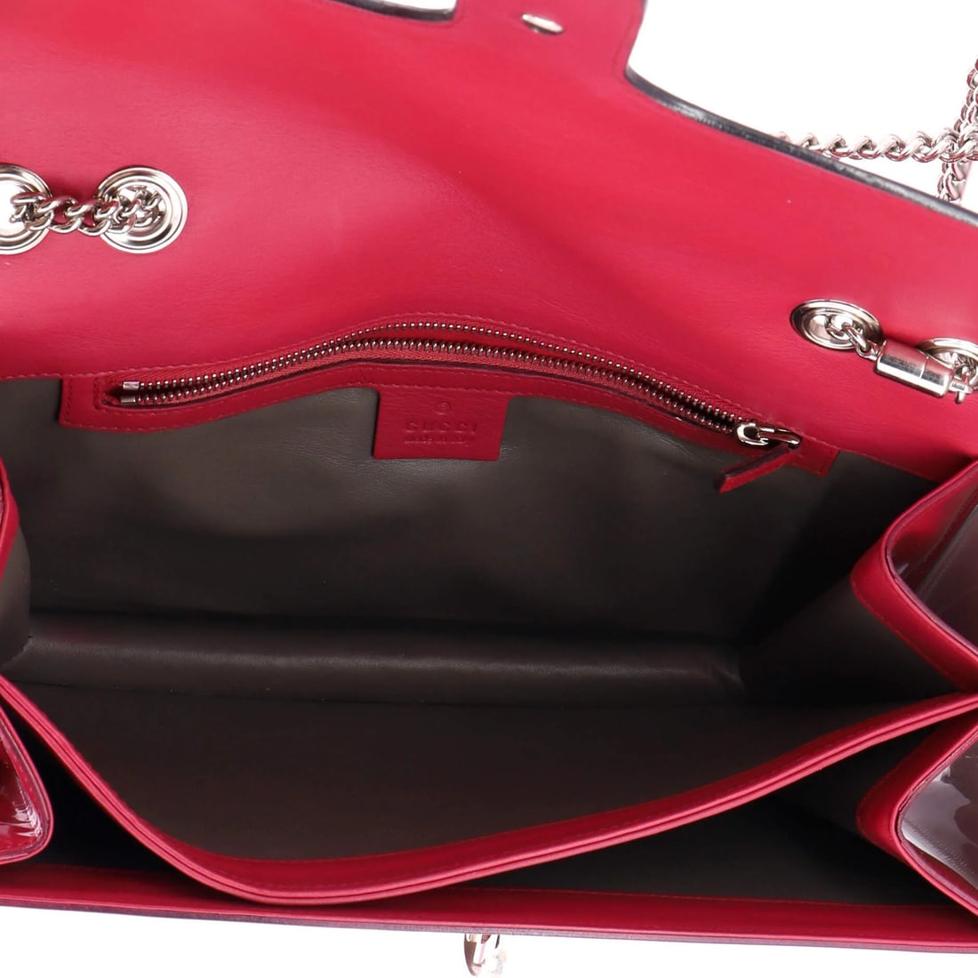 Patent Medium Gucci Interlocking Shoulder Bag - 5