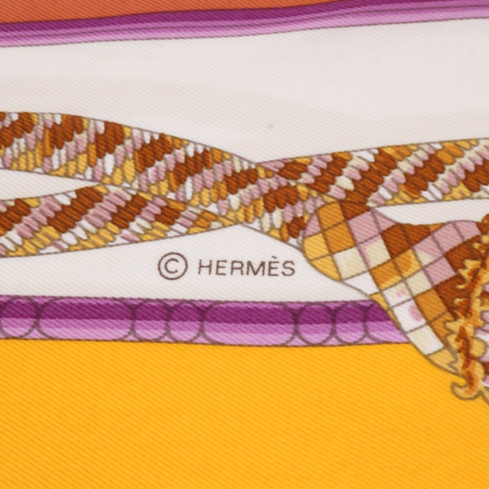 Silk Hermes Scarf - 4