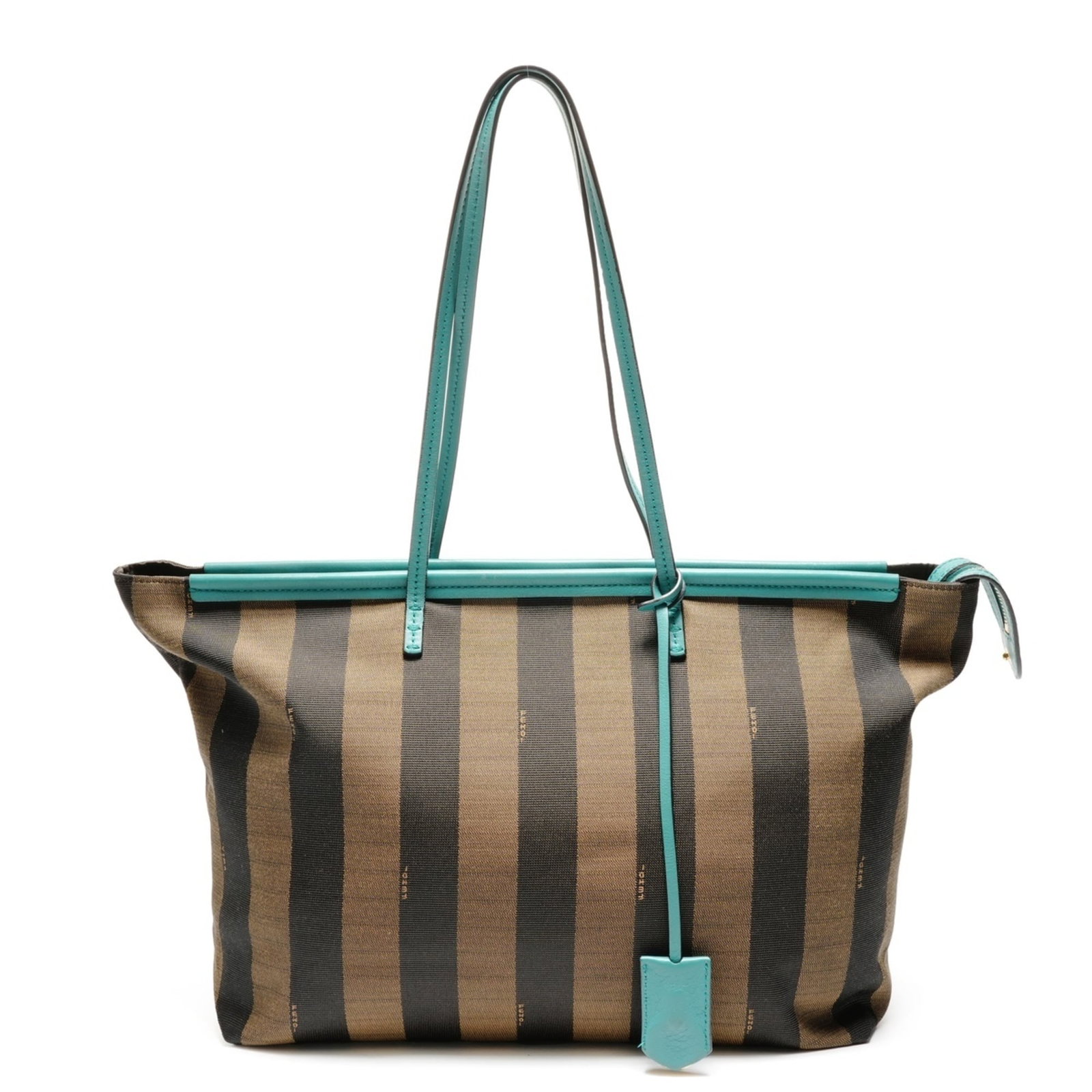 Shoulder Bag Canvas: Shoulder Bag Canvas Canvas shoulder bag from Fendi Pequin line, featuring a brown canvas material and a classic design. The bag measures 28cm x 47cm x 12cm and has a strap length of 56cm, making it a