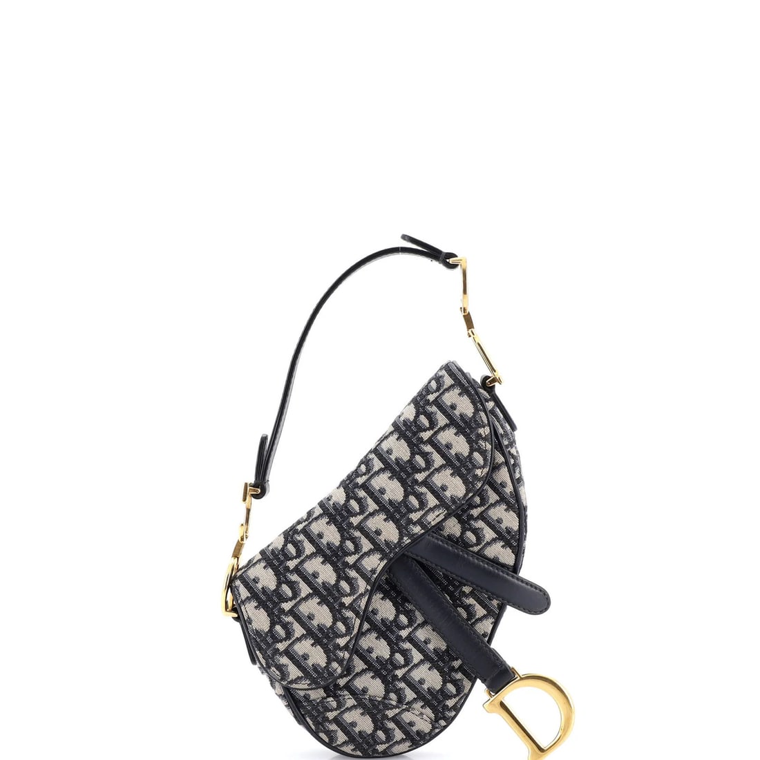 Oblique Canvas Christian Dior Mini Saddle Handbag: Oblique Canvas Christian Dior Mini Saddle Handbag The Oblique Canvas Christian Dior Mini Saddle Handbag is a stylish and compact shoulder bag with a classic design. Featuring a black oblique canvas ex