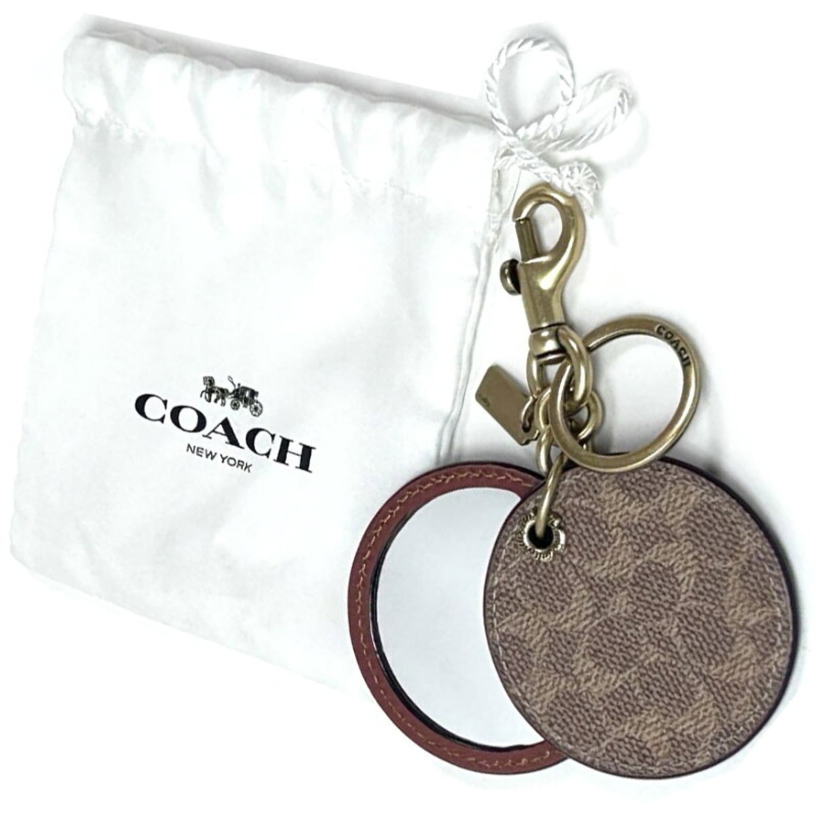 Keyring Leather Coach - 2