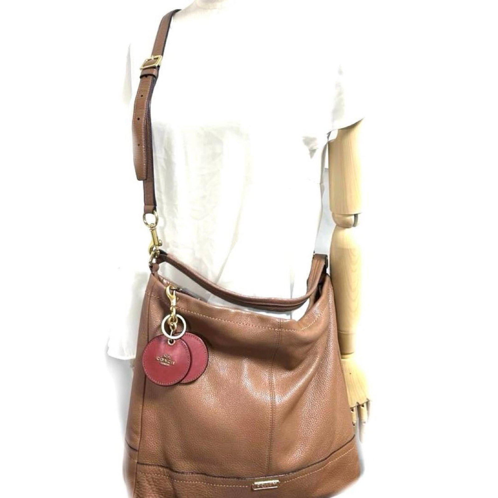 Keyring Leather Coach - 3