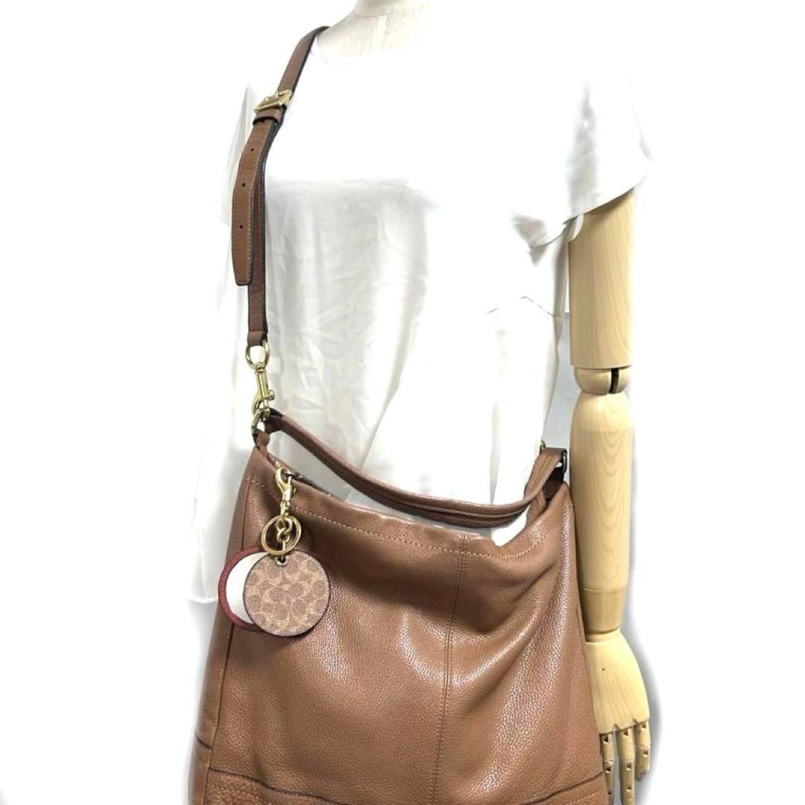 Keyring Leather Coach - 4
