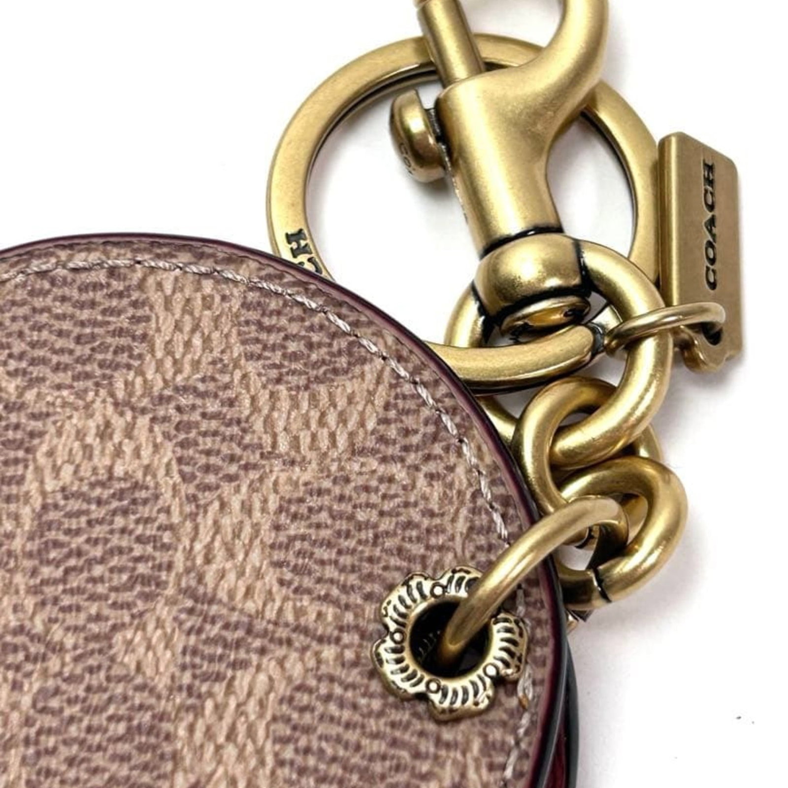 Keyring Leather Coach - 6