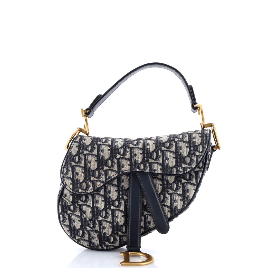 Canvas Oblique Christian Dior Saddle Mini: Canvas Oblique Christian Dior Saddle Mini Canvas Oblique Christian Dior Saddle Mini - A stylish and compact shoulder bag with a classic oblique design, featuring a canvas exterior in a vibrant blue hu