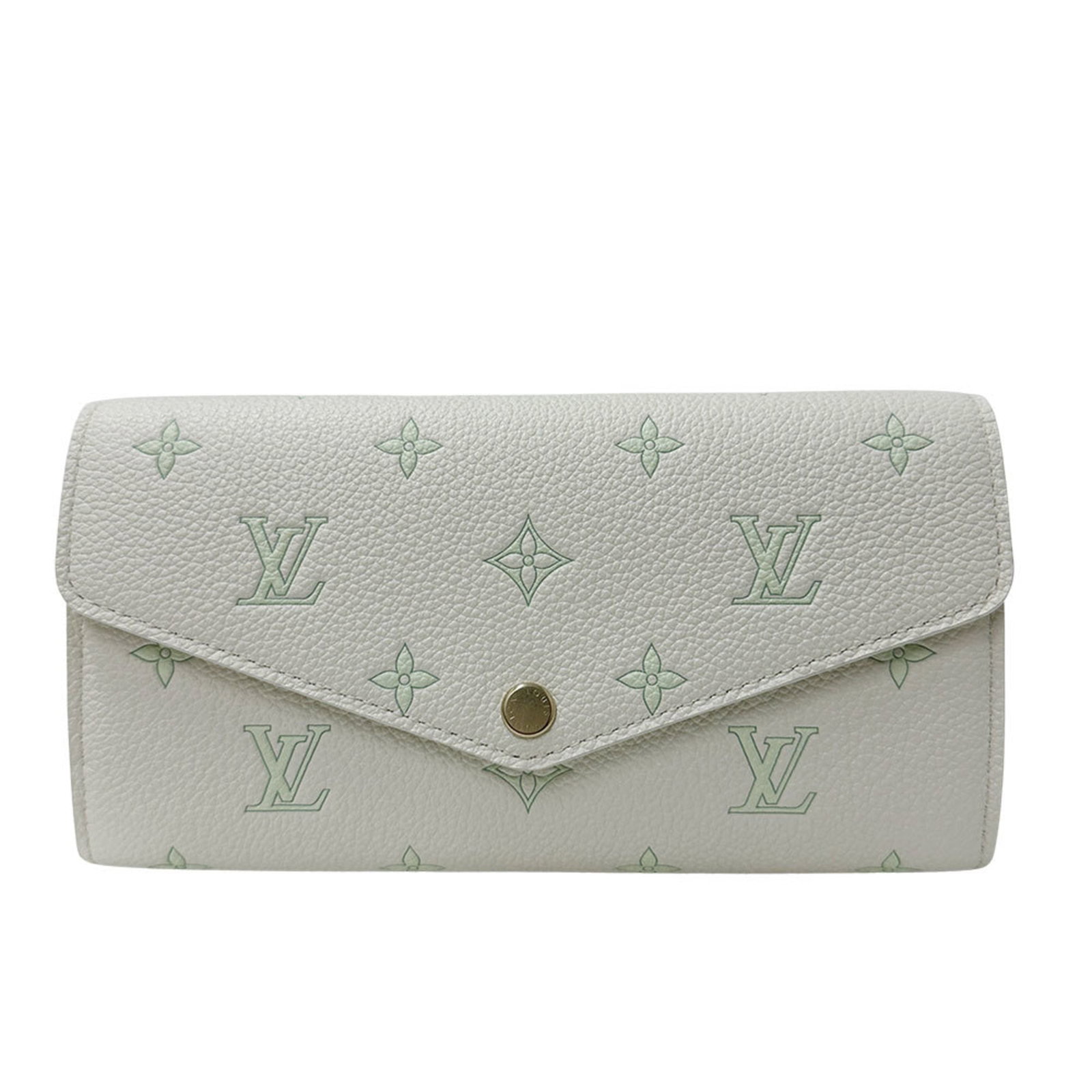 Bi Fold Monogram Empreinte Wallet Louis Vuitton: Bi Fold Monogram Empreinte Wallet Louis Vuitton Monogram Empreinte wallet from Louis Vuitton, featuring the iconic bi-fold design with a white Monogram Empreinte pattern. This long wallet comes with