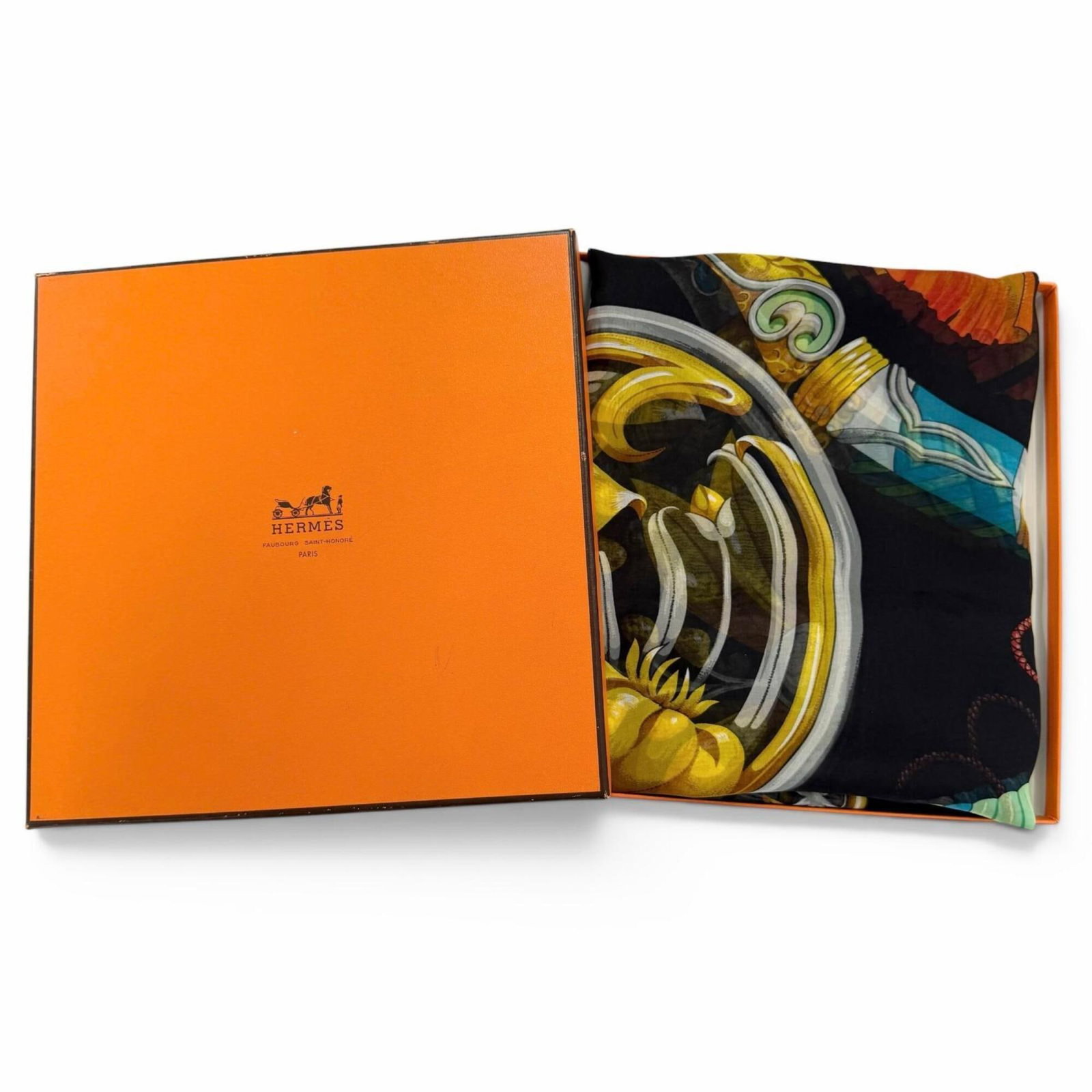 Silk Hermes Scarf - 2