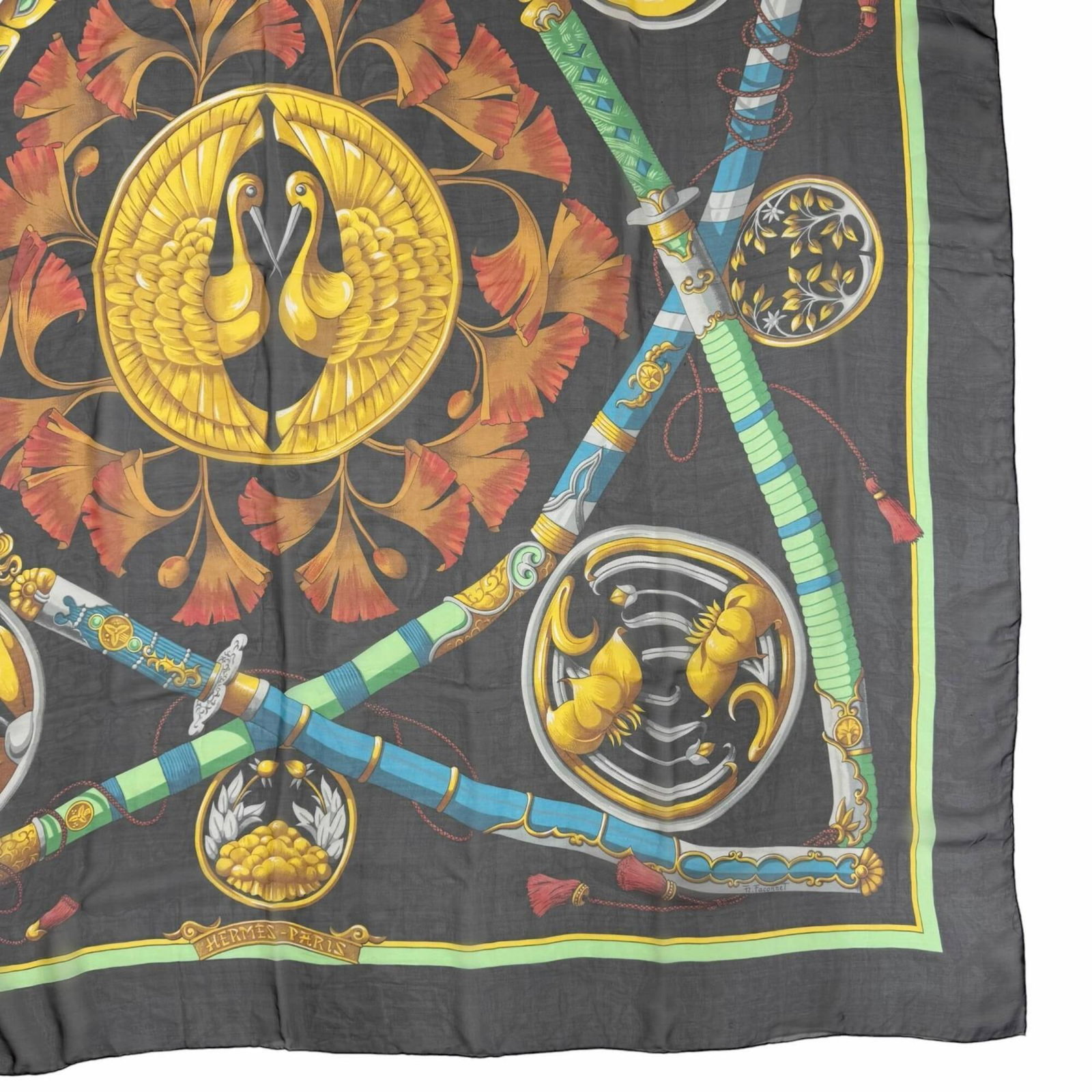 Silk Hermes Scarf - 5