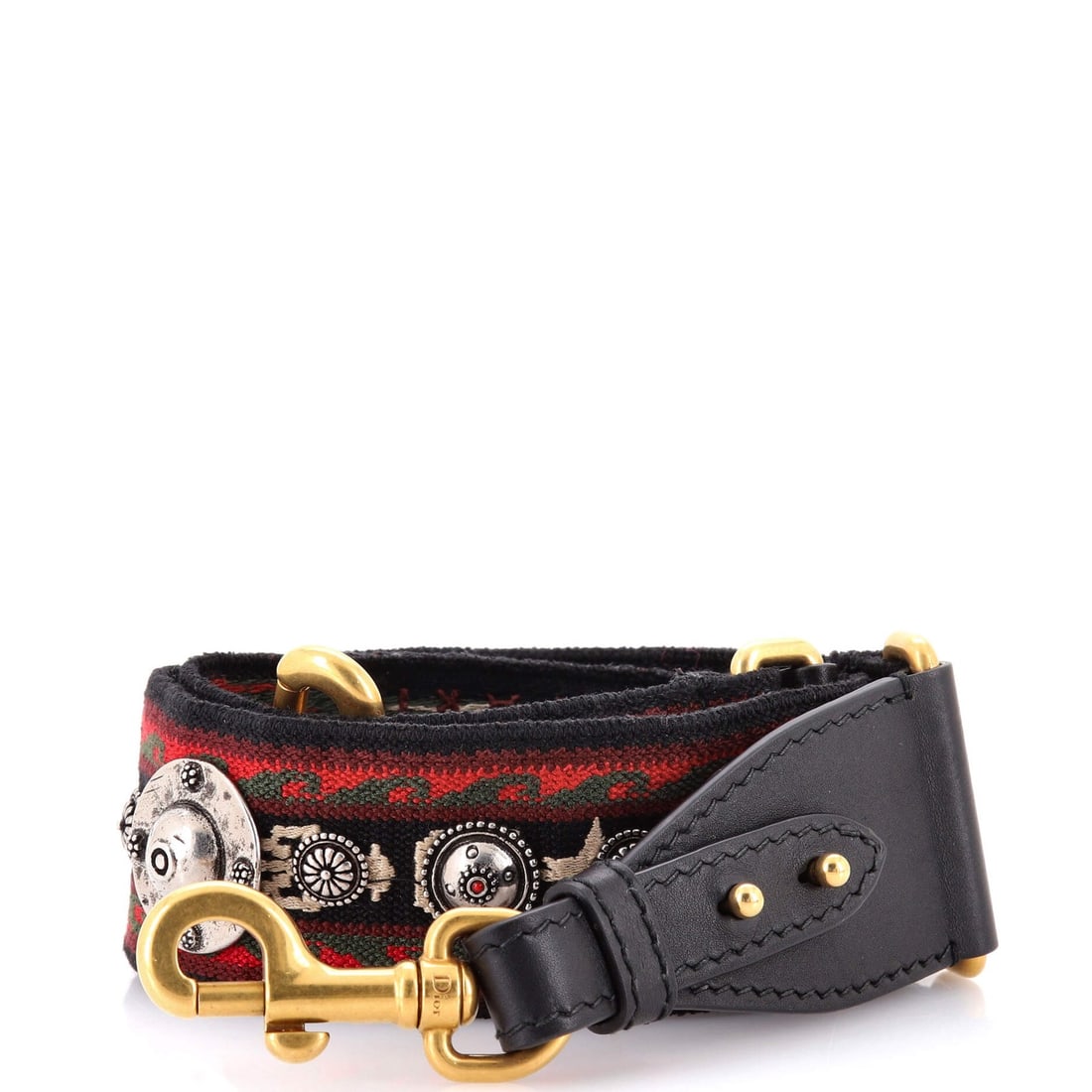 Christian Dior Canvas Embellished Shoulder Strap (1 of 2)