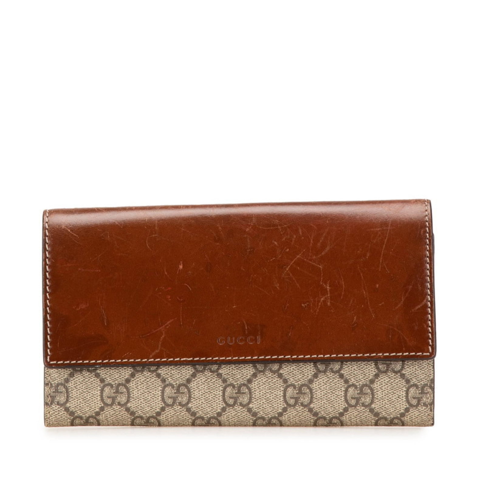 Pvc Leather Bi Fold Wallet Gucci: Pvc Leather Bi Fold Wallet Gucci Gucci's bi-fold wallet boasts a sleek, beige and brown PVC leather design, measuring 11cm x 19cm x 2cm. This long wallet features a classic bi-fold style, making it a 