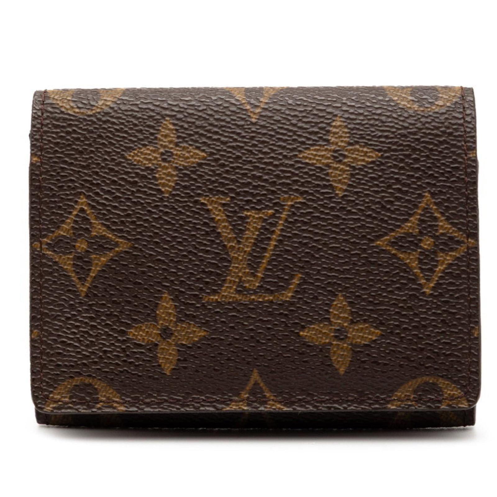 Louis Vuitton Card Case Pvc Leather: Louis Vuitton Card Case Pvc Leather Brown Louis Vuitton Card Case Pvc Leather. Made from a combination of PVC and leather, this card case measures 8cm x 10.3cm x 1cm. The simple design showcases the i