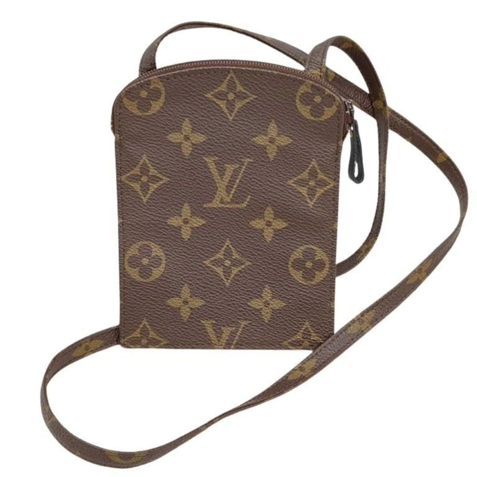 Vuitton Monogram Pochette Bag Shoulder Louis: Vuitton Monogram Pochette Bag Shoulder Louis The Vuitton Monogram Pochette Bag Shoulder Louis boasts a timeless design with its iconic brown monogram pattern, crafted from high-quality materials.