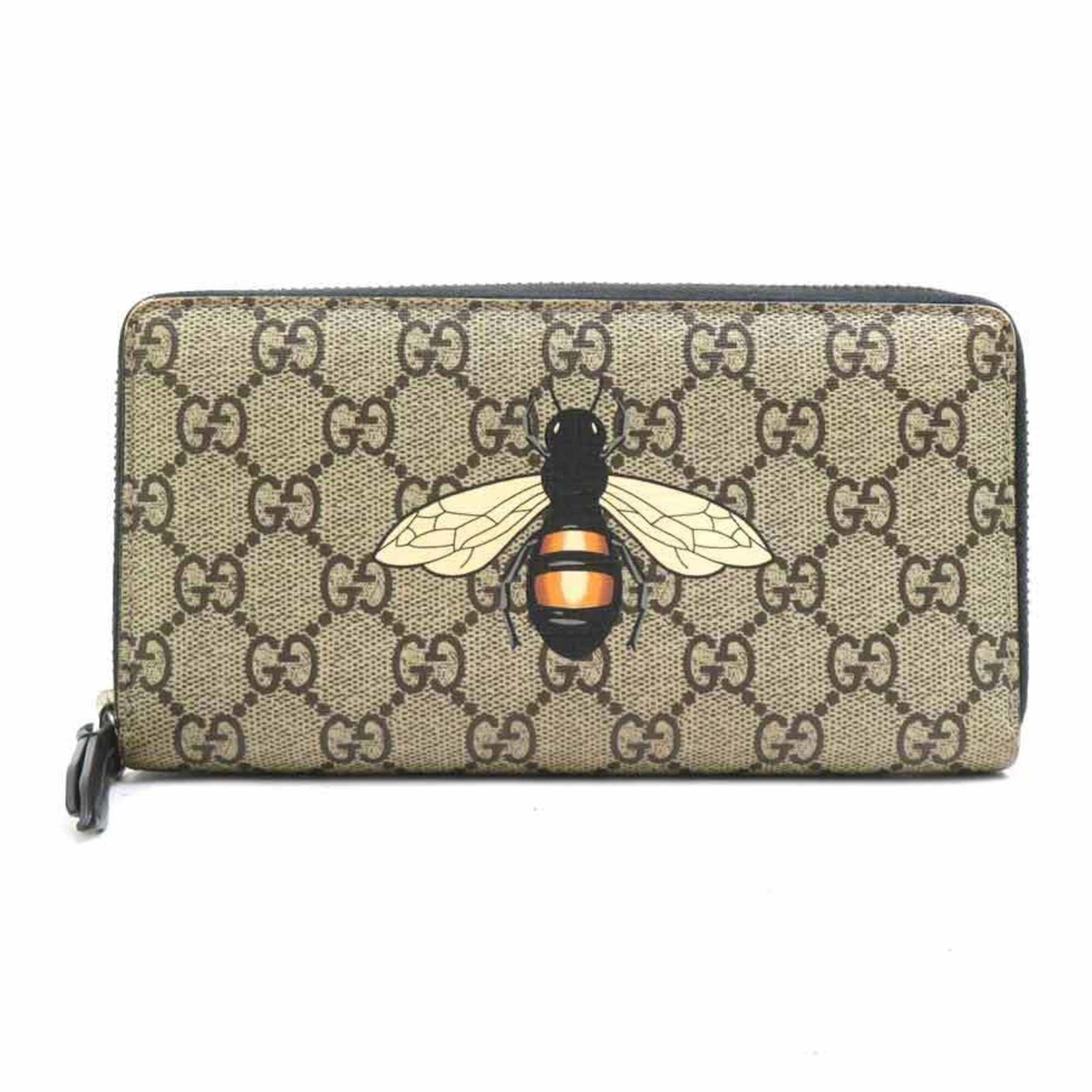 Supreme Gucci Long Wallet Fold Bi: Supreme Gucci Long Wallet Fold Bi Gucci's Supreme Long Wallet Fold Bi boasts a classic design with a timeless beige brown GG Supreme color. Made from high-quality materials, this bi-fold wallet