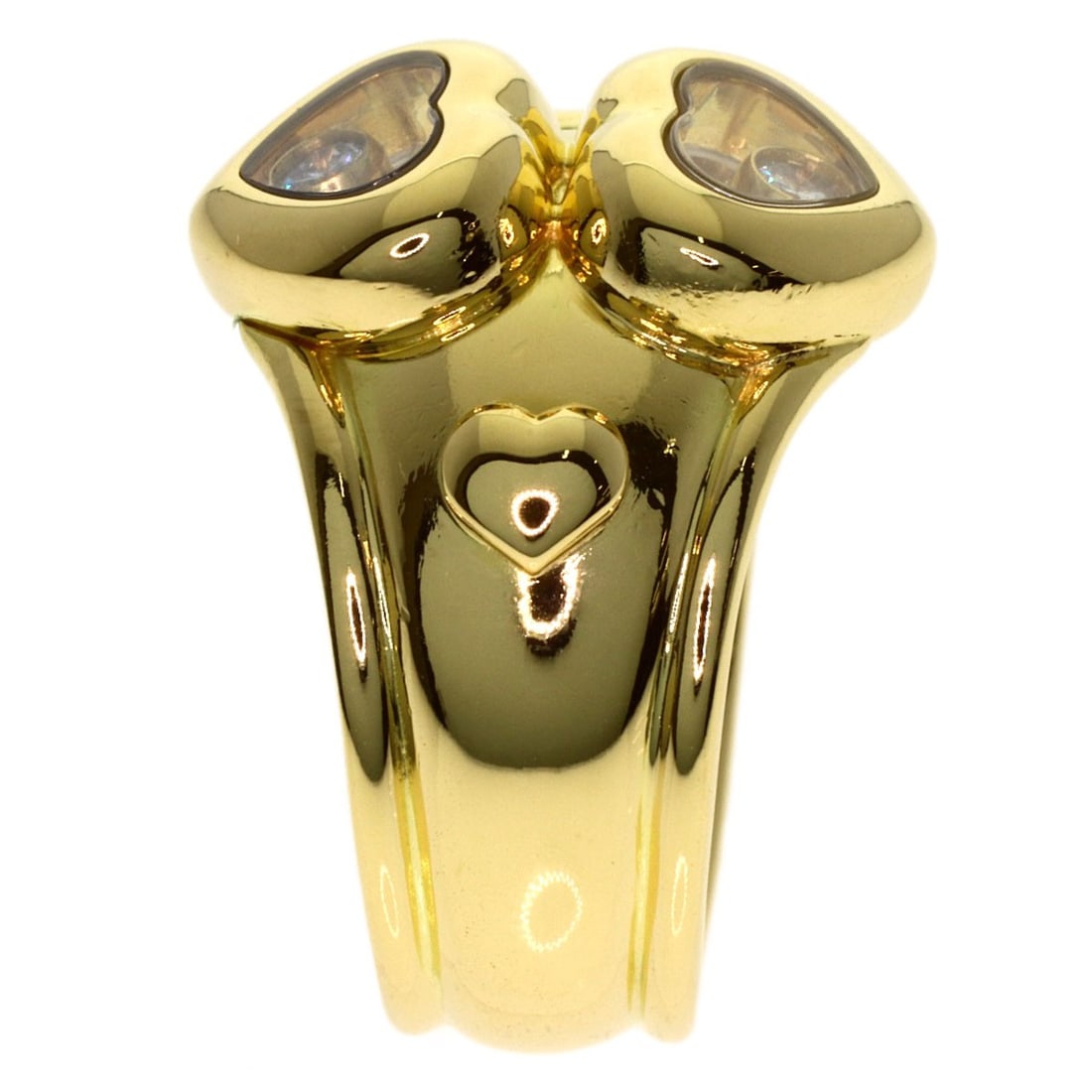 Diamond Happy K18 Gold Chopard Ring - 3
