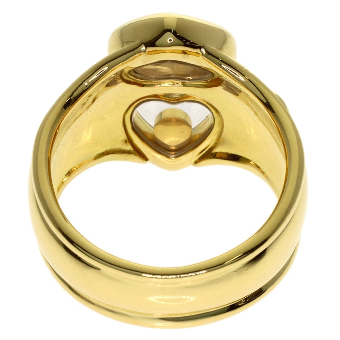 Diamond Happy K18 Gold Chopard Ring - 4