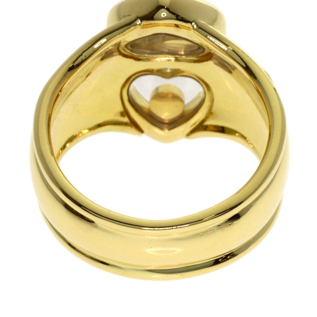 Diamond Happy K18 Gold Chopard Ring - 8