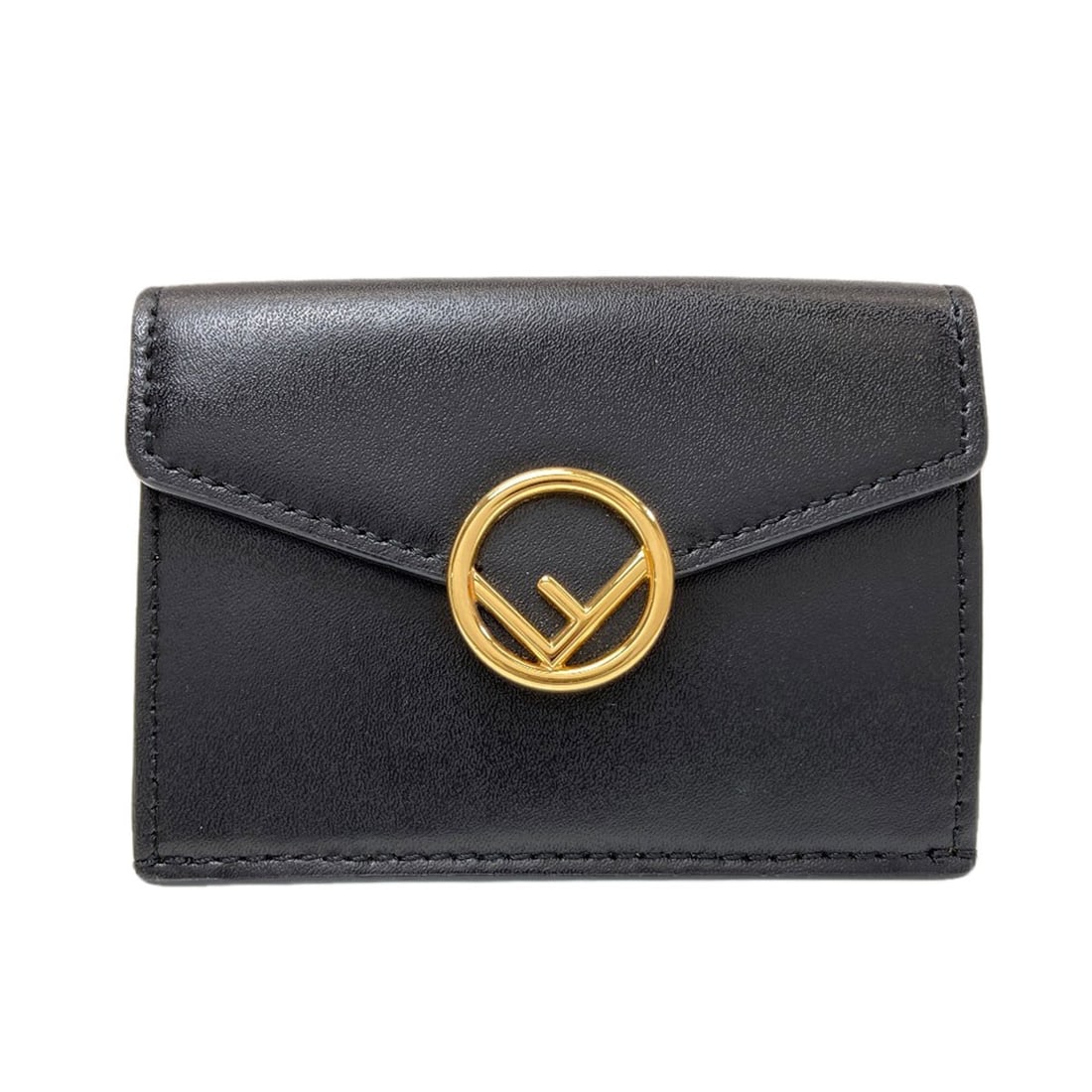 Fendi Wallet Bifold Fendi Wallet With Micro Coin Calf F Is F: Fendi Wallet Bifold Fendi Wallet With Micro Coin Calf F Is F Bifold wallet with a coin pocket, made from calf material, in black. This Fendi wallet features a classic design with a practical coin