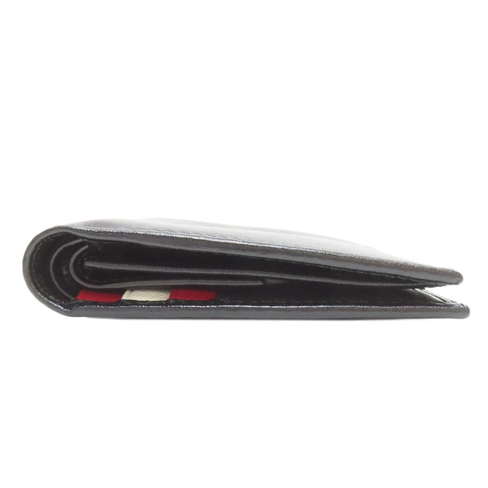 Bi Fold Leather Bally - 3