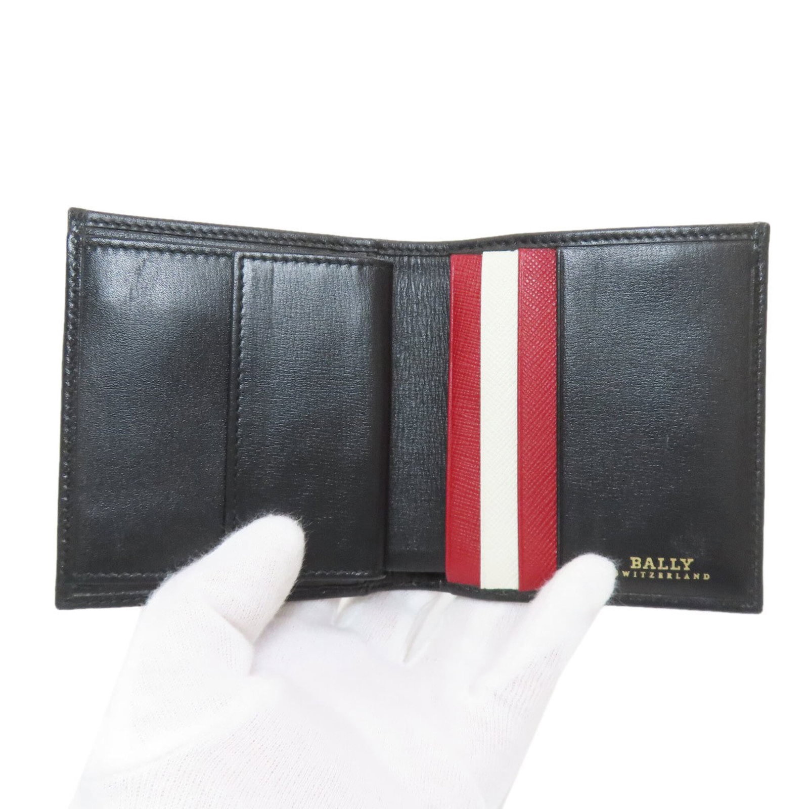 Bi Fold Leather Bally - 4