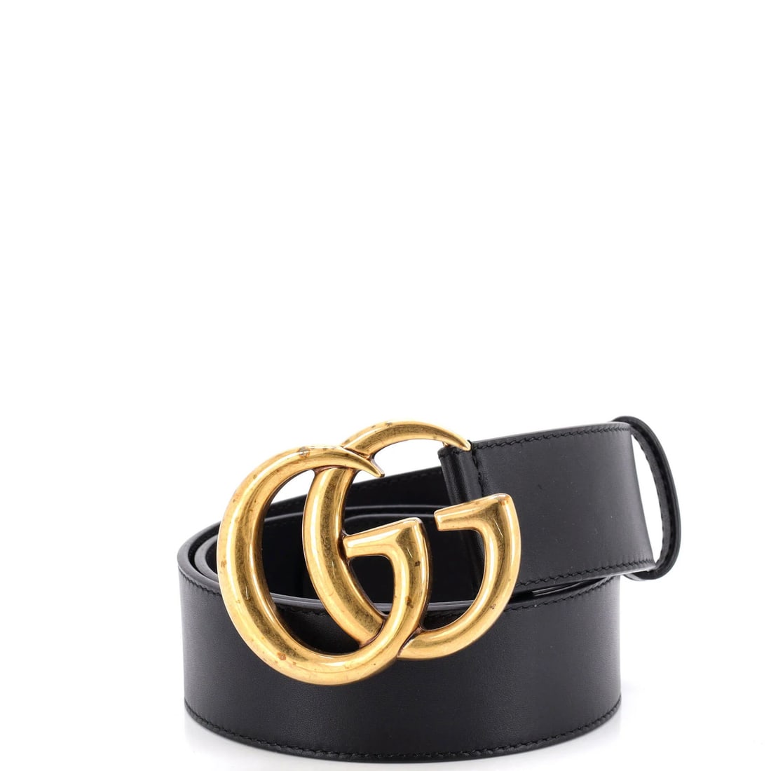 Extra Wide Leather Belt Marmont Gucci GG (1 of 3)