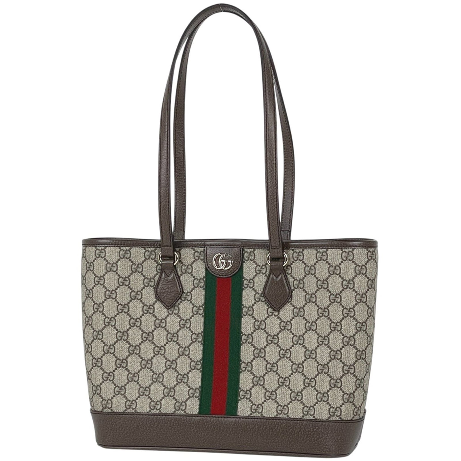 Canvas Leather Bag Gucci Tote: Canvas Leather Bag Gucci Tote Canvas Leather Bag Gucci Tote - A stylish and practical tote bag made from coated canvas and leather, featuring a classic Gucci design in beige brown. Measuring 24cm x 31