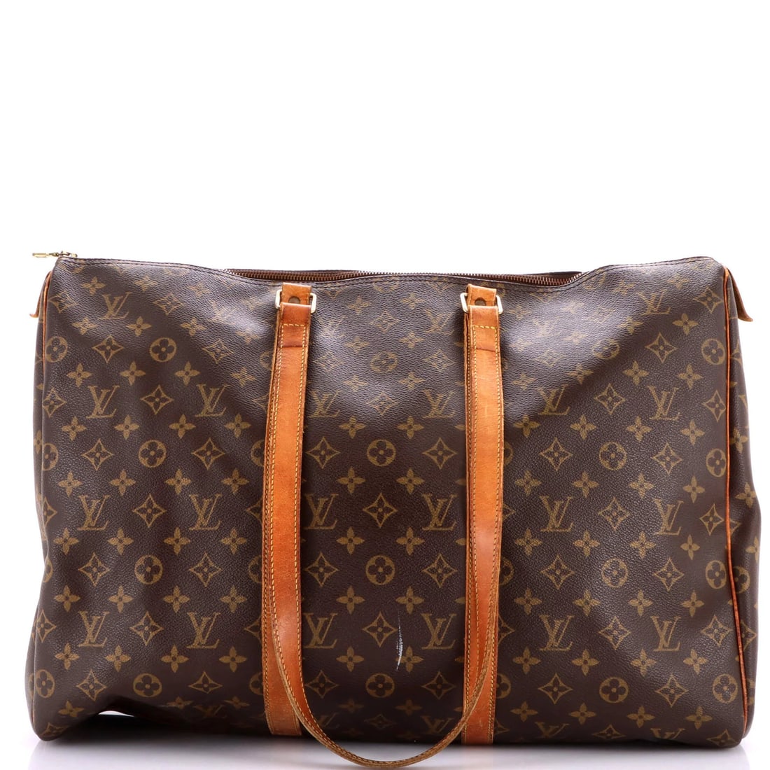 Monogram Canvas 50 Louis Vuitton Flanerie Handbag: Monogram Canvas 50 Louis Vuitton Flanerie Handbag Monogram Canvas 50 Louis Vuitton Flanerie Handbag features a classic design with a rich brown exterior and gold hardware. The bag boasts a signature