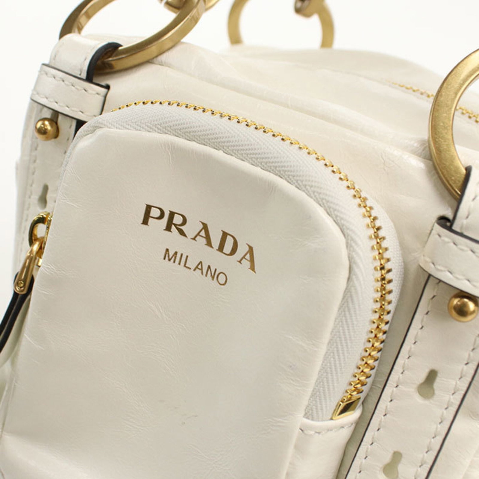 Handbag Leather Prada - 4