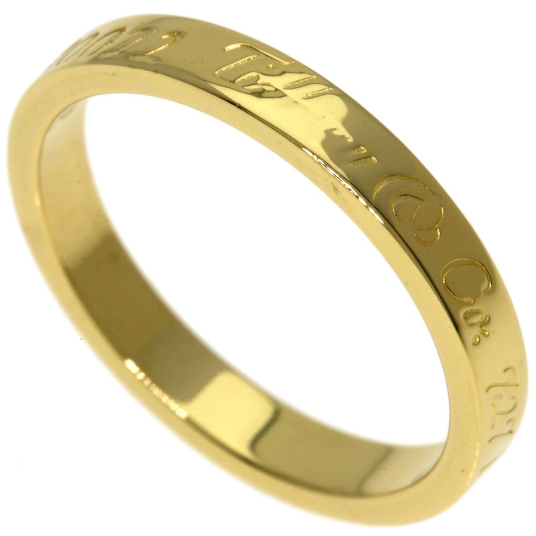 Tiffany Co. Narrow Ring K18 Yellow Gold: Tiffany Co. Narrow Ring K18 Yellow Gold K18 Yellow Gold Tiffany Co. Narrow RingThis K18 Yellow Gold Tiffany Co. narrow ring showcases the brand's signature style with a sleek, open design. Made from 1