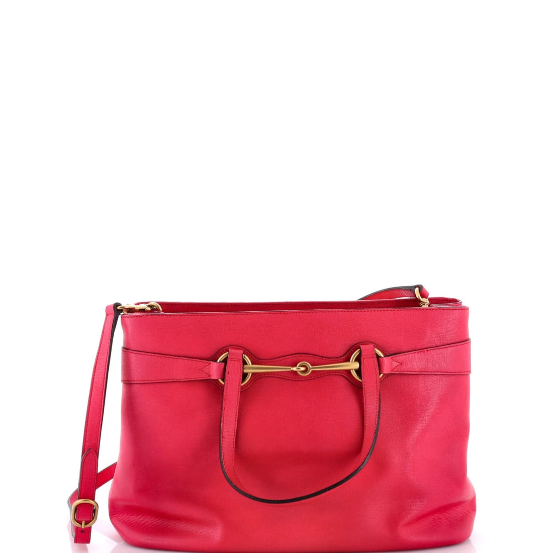 Bright bit leather medium convertible tote Gucci: Bright bit leather medium convertible tote Gucci Bright pink leather Gucci medium convertible tote with a classic design and versatile functionality. This stylish tote features a convertible design,