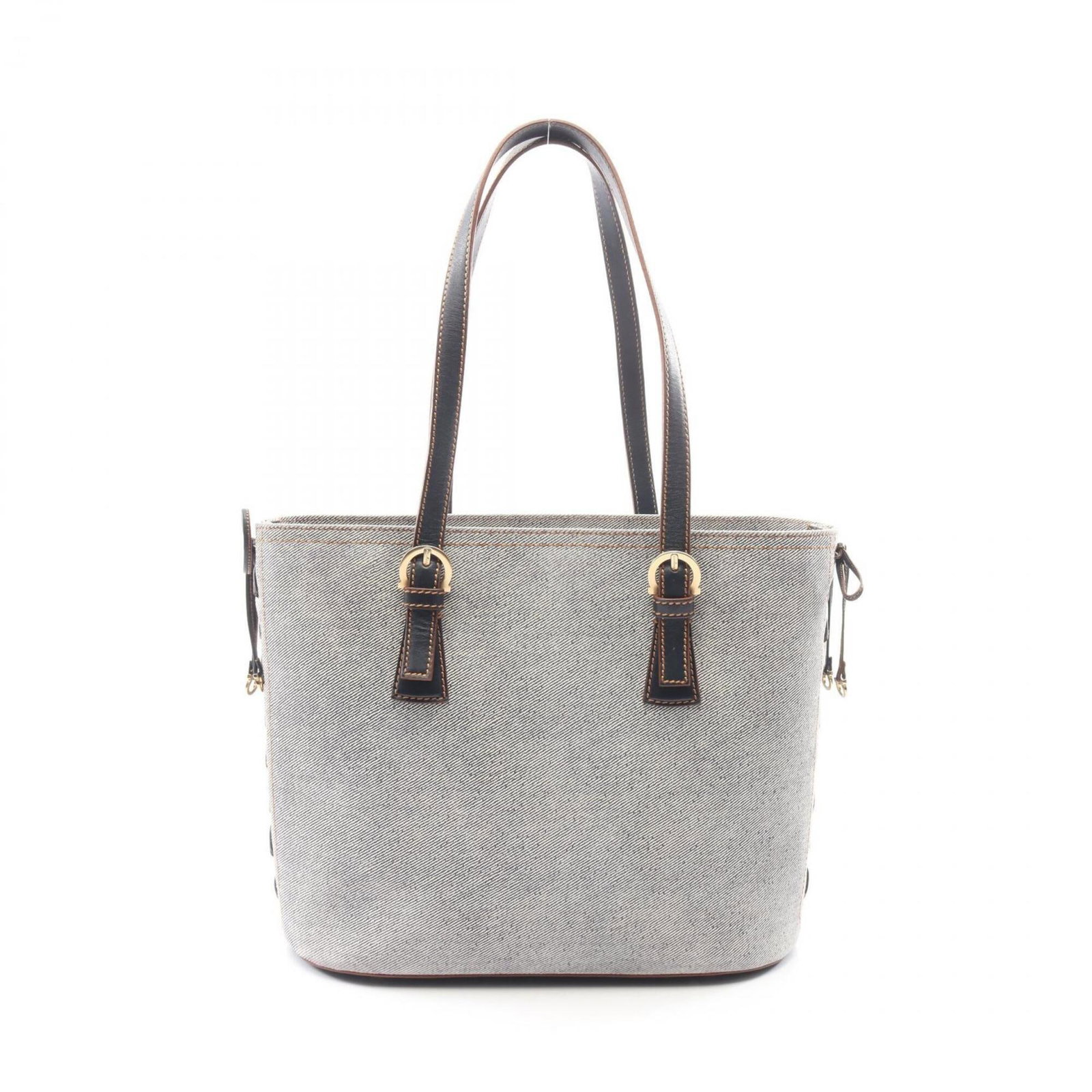 Denim Leather Salvatore Ferragamo Handbag Tote: Denim Leather Salvatore Ferragamo Handbag Tote Denim Leather Salvatore Ferragamo Handbag Tote is a unique and stylish tote bag made from a combination of denim and leather. The bag's distinctive gray