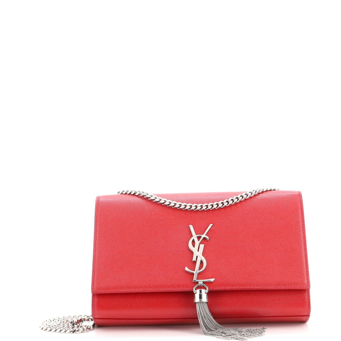 Monogram Leather Classic Medium Crossbody Tassel Bag Saint Laurent: Monogram Leather Classic Medium Crossbody Tassel Bag Saint Laurent The Saint Laurent Classic Monogram Tassel Crossbody Bag is a timeless piece of luxury, boasting a striking red exterior with subtle