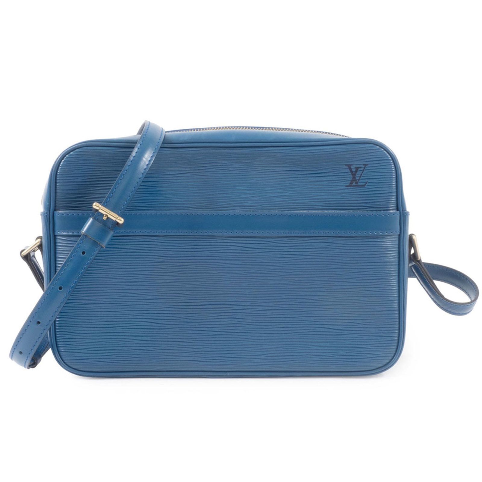 Leather Epi Bag Vuitton Louis: Leather Epi Bag Vuitton Louis Blue Epi Leather Louis Vuitton Shoulder Bag. Made from high-quality Epi leather, this iconic bag features a timeless design with a zipper closure and adjustable strap.