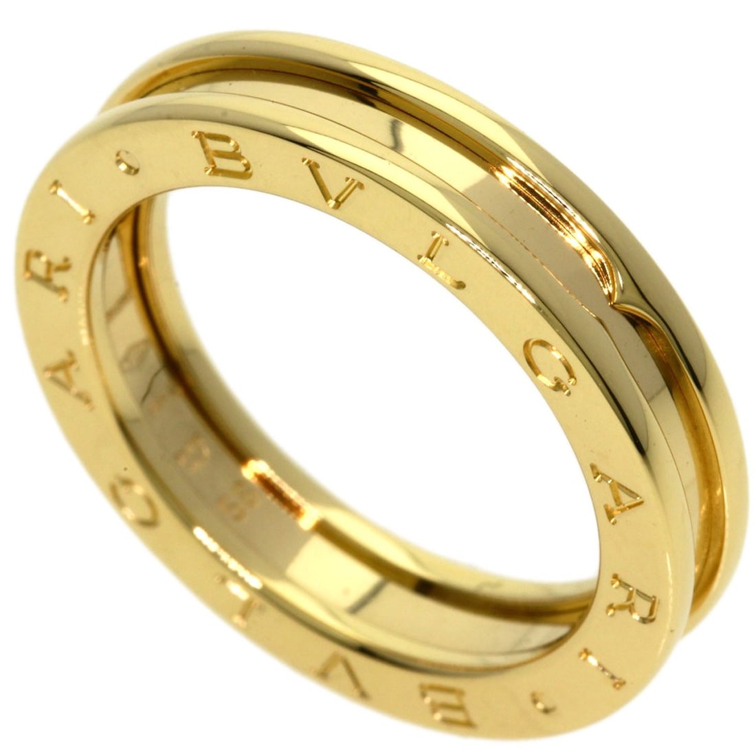 Bvlgari B.Zero1 1 Band #58 Ring K18 Yellow Gold: Bvlgari B.Zero1 1 Band #58 Ring K18 Yellow Gold K18 Yellow Gold Bvlgari B.Zero1 1 Band #58 Ring is a sleek and sophisticated ring featuring 18k gold metal. This piece boasts a striking gold color and