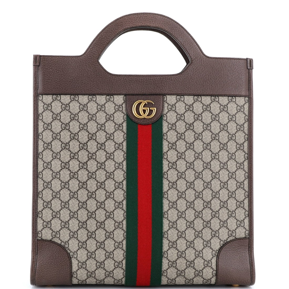 Gucci GG Coated Canvas Medium Ophidia Cut Out Handle Tote: Gucci GG Coated Canvas Medium Ophidia Cut Out Handle Tote Gucci GG Coated Canvas Medium Ophidia Cut Out Handle Tote is a stylish medium-sized tote with a unique cut-out handle and GG Coated Canvas