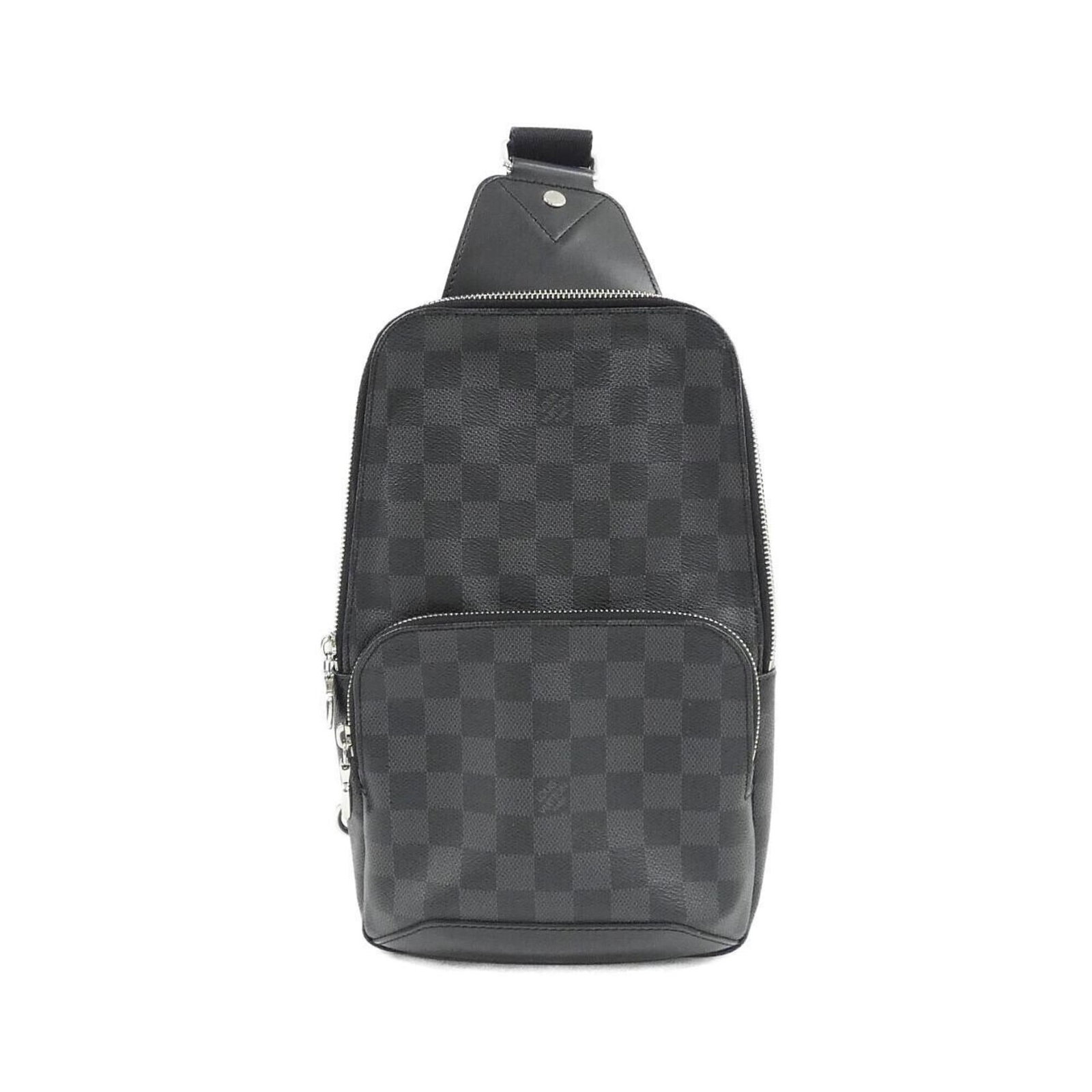 Canvas Coated Louis Vuitton Bag Shoulder: Canvas Coated Louis Vuitton Bag Shoulder Canvas Coated Louis Vuitton Bag Shoulder - A stylish and practical shoulder bag made from coated canvas, featuring a sleek graphite color and silver hardware.