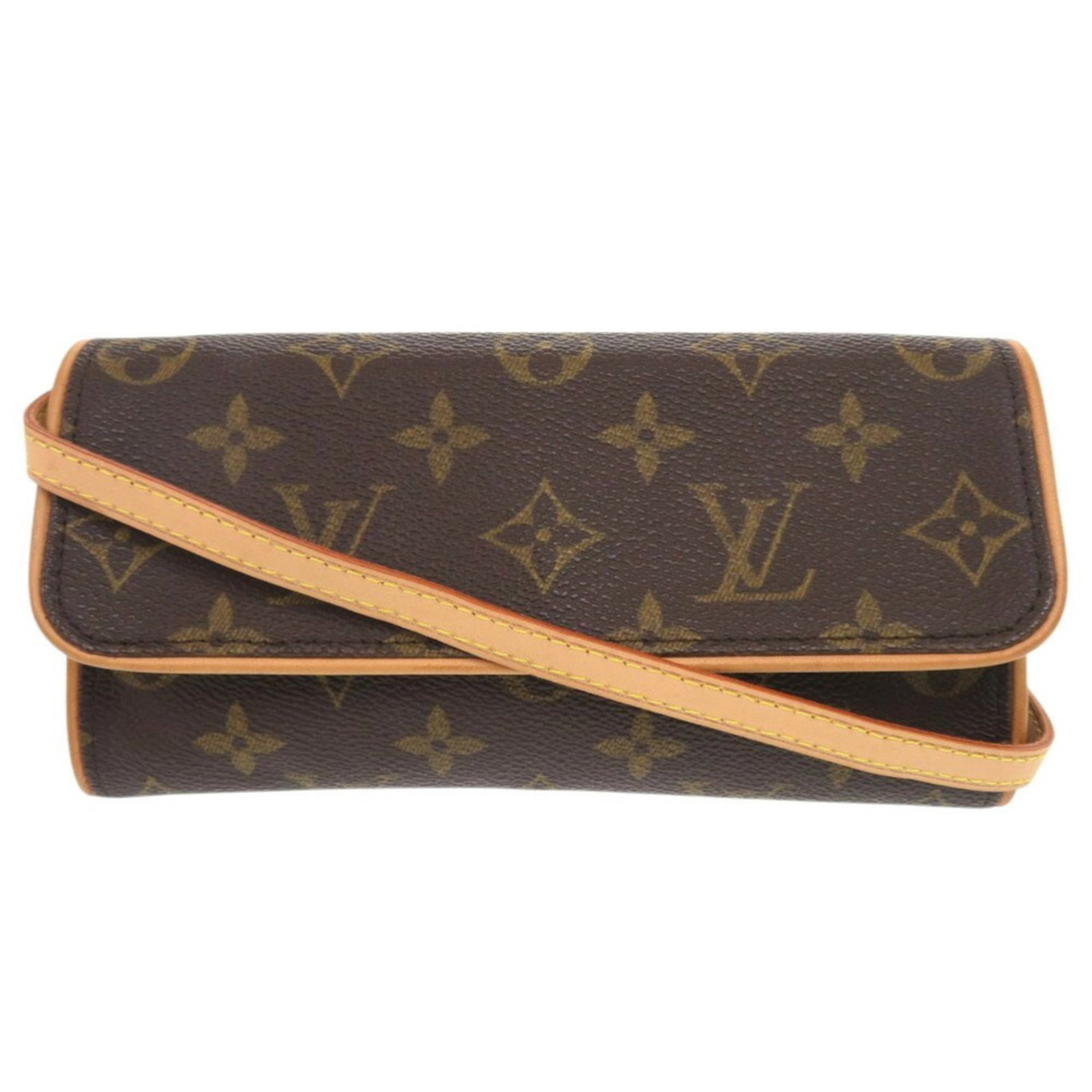 Shoulder Bag Monogram Pochette Louis Vuitton: Shoulder Bag Monogram Pochette Louis Vuitton Brown Monogram Pochette Bag from Louis Vuitton. This shoulder bag features the iconic monogram pattern in a rich brown color. With its compact size and