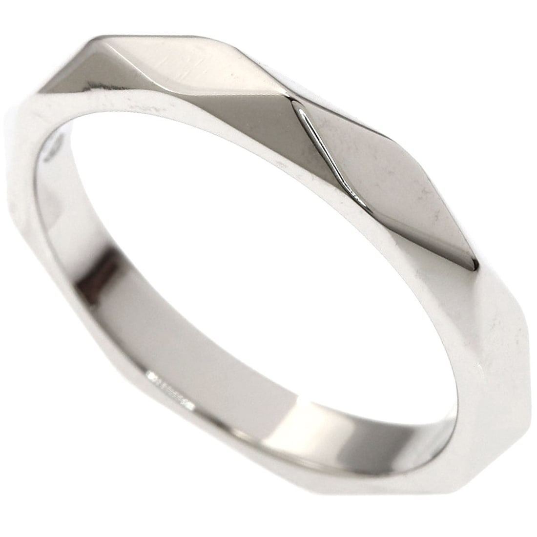Platinum Pt950 Ring Facet Boucheron #51 (1 of 7)