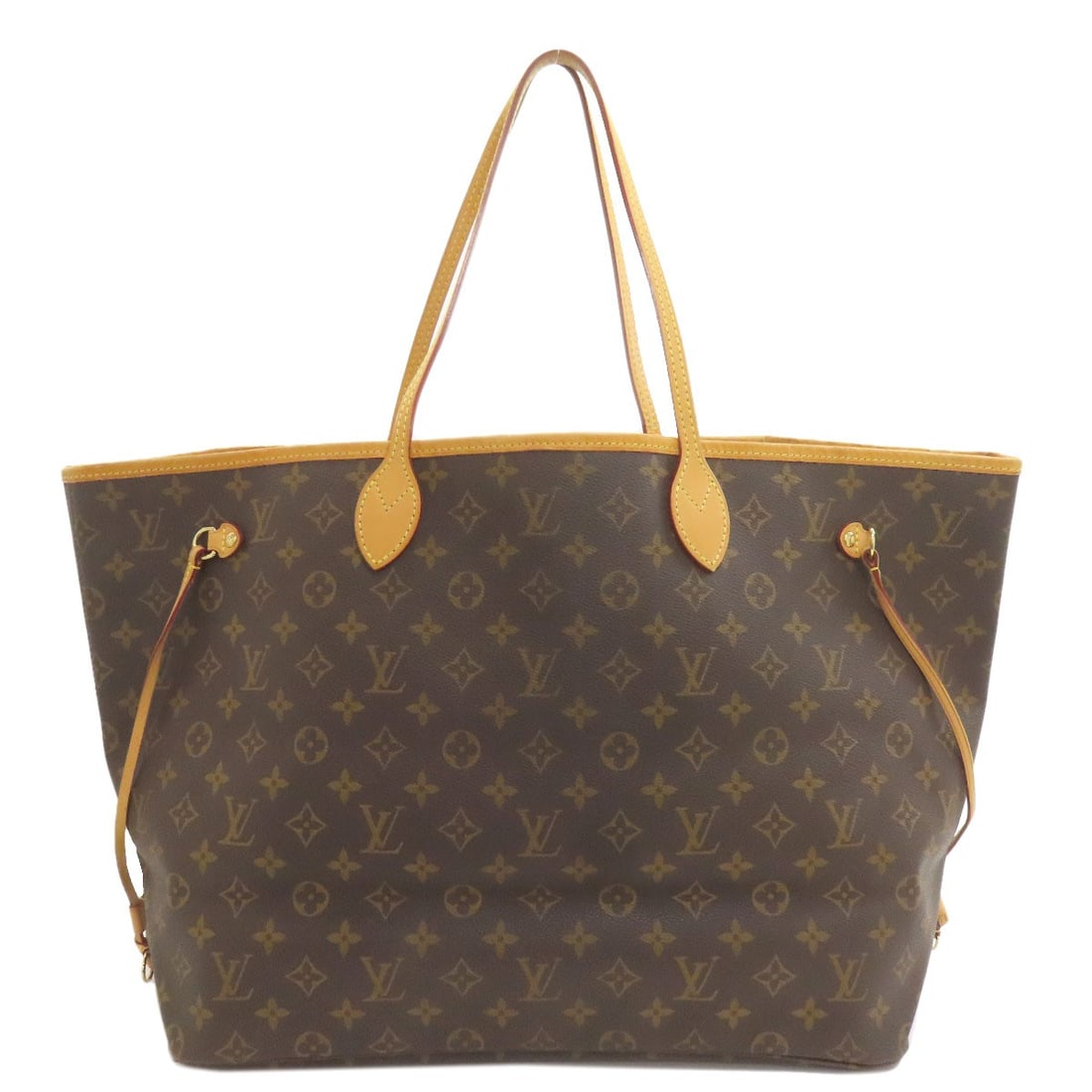 Monogram Canvas Louis Vuitton M40157 Gm Neverfull Tote Bag: Monogram Canvas Louis Vuitton M40157 Gm Neverfull Tote Bag Monogram canvas exterior with classic Louis Vuitton design, a timeless and iconic tote bag in brown. This bag features the signature Louis Vu