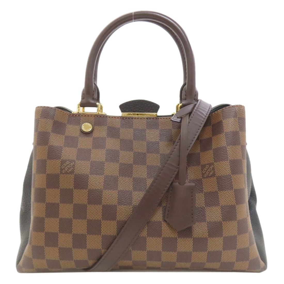 Handbag Damier Canvas Louis Vuitton Brittany N41673: Handbag Damier Canvas Louis Vuitton Brittany N41673 Brown Damier canvas handbag with a classic Louis Vuitton design. This iconic style features the signature pattern and is made from high-quality