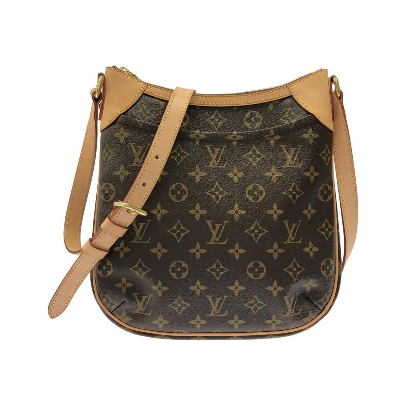 Canvas Coated Louis Vuitton Bag Shoulder: Canvas Coated Louis Vuitton Bag Shoulder Marron coated canvas and gold hardware make this Louis Vuitton shoulder bag a stylish and eye-catching accessory. Measuring 26cm x 26cm x 5cm, it's the