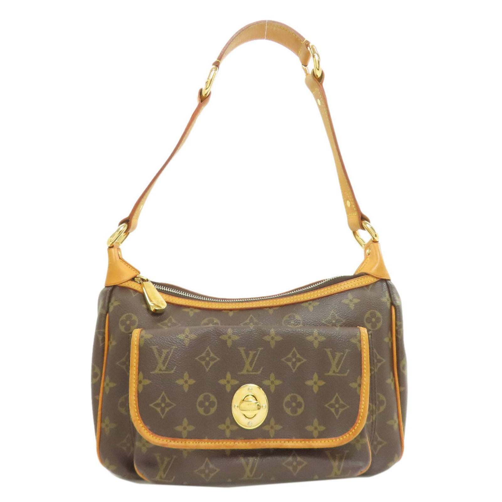 Monogram Canvas Louis Vuitton Shoulder Bag: Monogram Canvas Louis Vuitton Shoulder Bag Monogram Canvas Louis Vuitton Shoulder Bag in Brown features the iconic monogram pattern, a classic design element of the brand. Made from high-quality