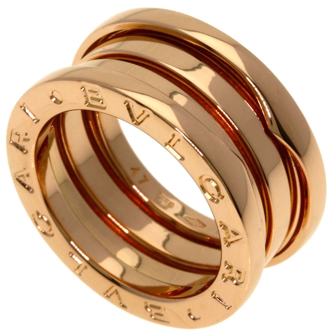 Bvlgari B.Zero1 2 Band #47 Ring K18 Pink Gold (1 of 6)