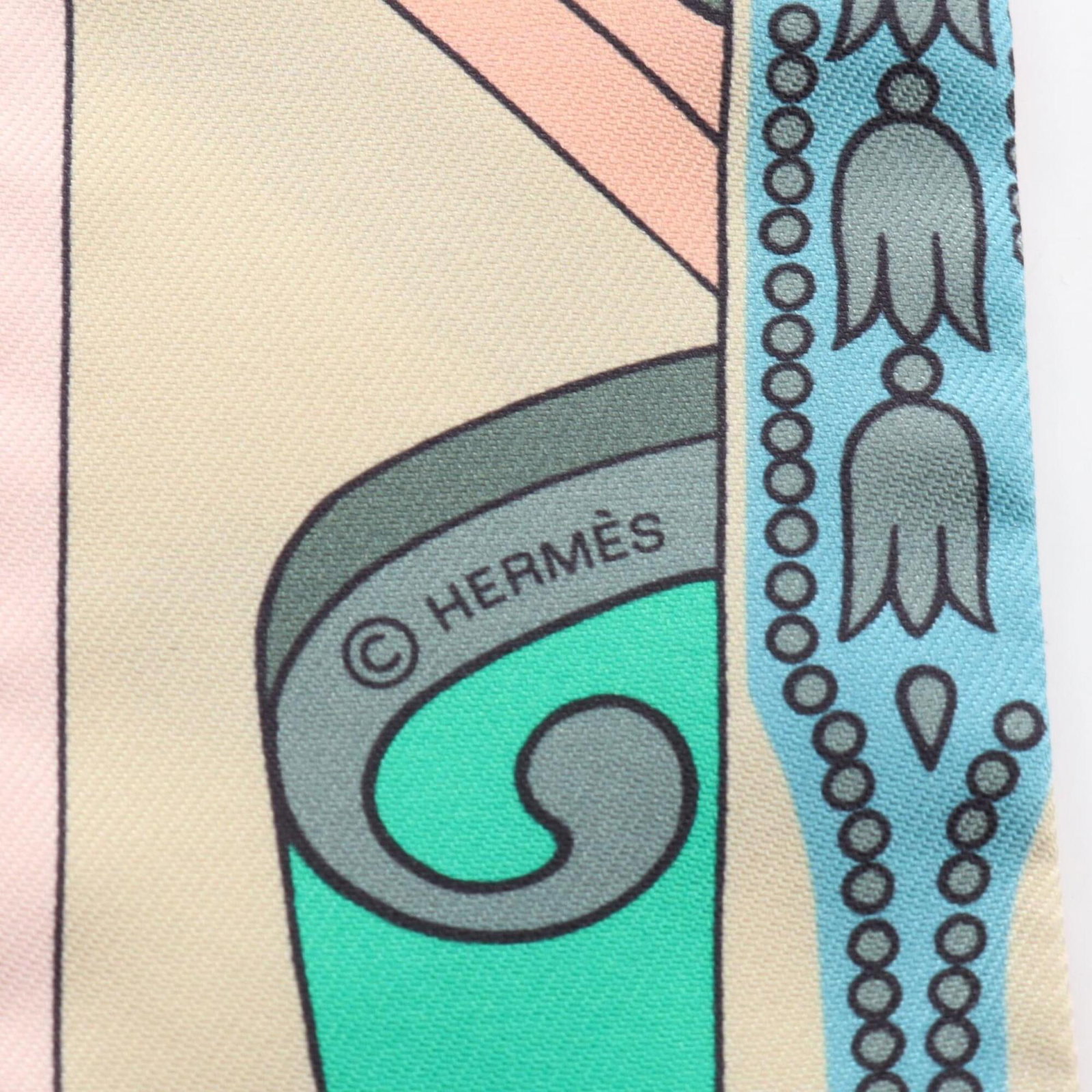 Silk Hermes Scarf - 4