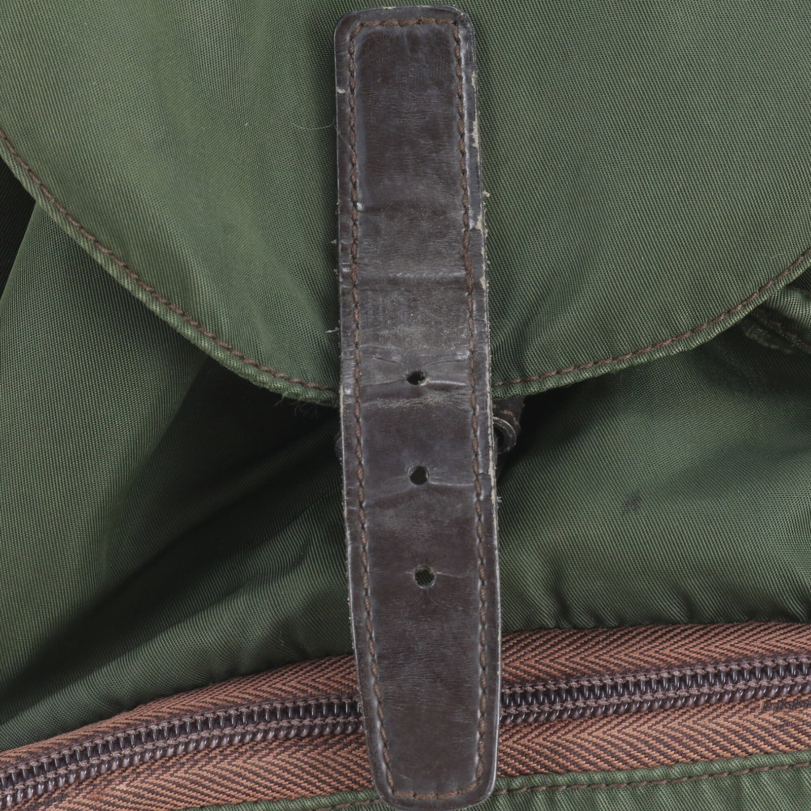 Backpack Nylon Leather Prada - 9